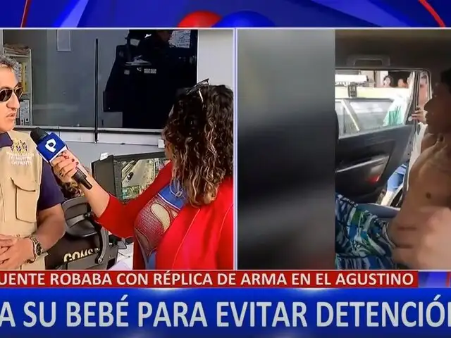 El Agustino: delincuente usa a bebé como escudo para evitar detención