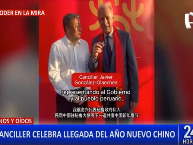 Canciller en medio de las celebraciones por Año nuevo chino: “Feliz por representar al Perú”