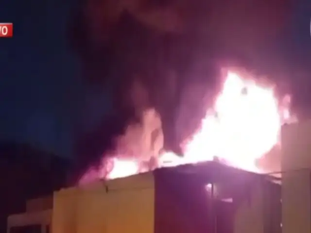 San Miguel: se registra incendio en segundo piso de vivienda