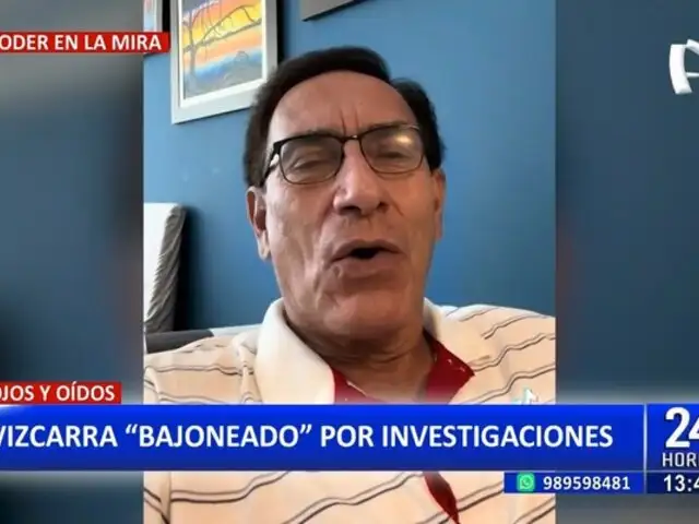 Martín Vizcarra confiesa sentirse 'desanimado' frente a las investigaciones en su contra