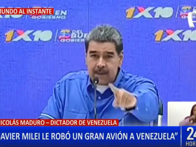 Nicolás Maduro arremete contra Javier Milei: “Se robo el avión de Venezuela”