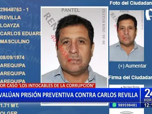 Los Intocables de la Corrupción: evalúan prisión preventiva contra Carlos Revilla, exjefe de Provías