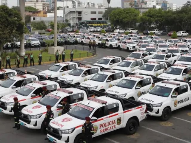 Mininter entrega 268 vehículos a la Policía Nacional para reforzar el patrullaje en 17 regiones