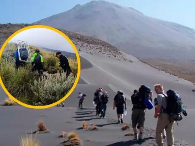 Descendía con sus amigos del Misti: turista chileno muere tras caer a abismo de 400 metros