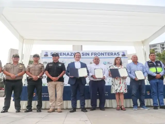"Serenazgo sin fronteras": seis alcaldes de Lima firman convenio para combatir la delincuencia
