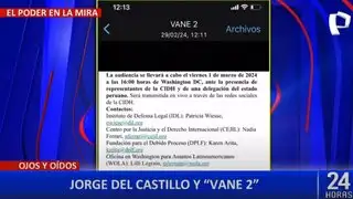 "Vane 2": Presunto alias de Patricia Benavides fue revelado por Jorge del Castillo