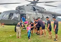 Aeronaves de las Fuerzas Armadas trasladan ayuda humanitaria de Indeci a Madre de Dios y Junín