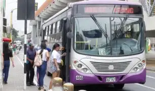 Buses de transporte convencional dejarán de operar en rutas del Corredor Morado tras reanudación del servicio