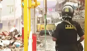 Parte del Mercado de Huamantanga está siendo demolido en Puente Piedra
