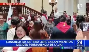 Mientras Pleno debate permanencia de la JNJ: Congresistas de Perú Libre bailan en evento