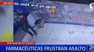 San Martín de Porres: trabajadores frustran asalto en farmacia