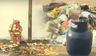 Quema de basura origina incendio en calle de La Victoria