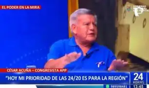 César Acuña  no descarta ser candidato presidencial en el 2026