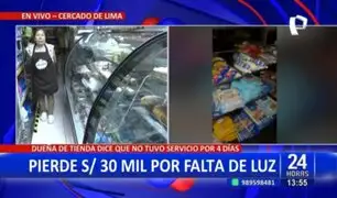 Cercado de Lima: empresaria pierde más de 30 mil soles en mercadería tras corte de luz