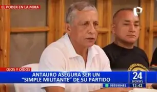 Antauro Humala asegura ser "un simple militante" de su partido
