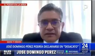 José Domingo Pérez advierte que podría declarase en "desacato" si Patricia Benavides vuelve al MP