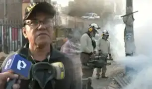 Se realiza operativo para fumigar casas deshabitadas por obras del Anillo Vial en Independencia