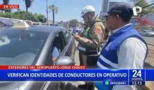 Realizan operativo de control de identidad en exteriores del aeropuerto Jorge Chávez
