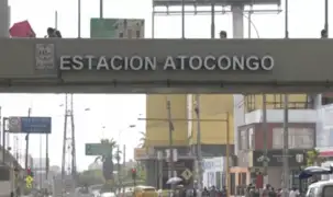 Estación Atocongo: tráiler choca contra estructura metálica y provoca serios daños