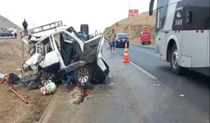 Huacho: cinco muertos y tres heridos graves deja choque de bus interprovincial contra automóvil