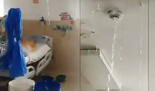 ¡Indignante! Rotura de tuberías afecta área de UCI en el Hospital del Niño en Breña