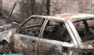 Voraz incendio en VES arrasa con cinco viviendas y deja a 7 familias en la calle