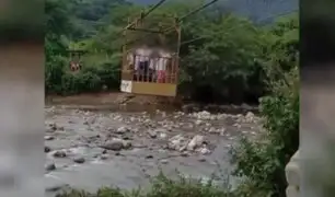 Piura: escolares arriesgan sus vidas para cruzar rio para ir a sus clases