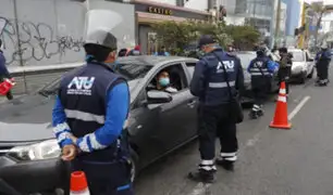 Realizan operativo contra colectiveros en la Av. Javier Prado cerca a la estación La Cultura