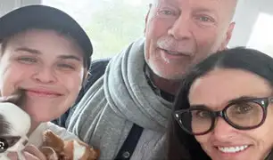 Bruce Willis celebra sus 69 años junto a su exesposa Demi Moore y su actual pareja