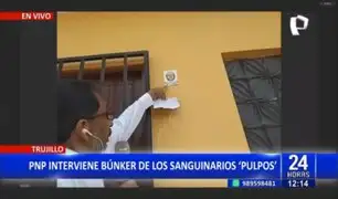 Trujillo: PNP deja mensaje a 'Los Pulpos' mediante adhesivos colocados en búnker y casas