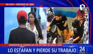Cercado de Lima: lo estafan con falso Yape y su jefe lo termina sacando del trabajo