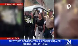 Congreso: Elizabeth Medina es abucheada durante su visita a Huánuco