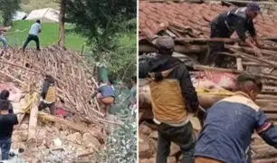 Tragedia en Áncash: Dos niños murieron tras derrumbarse su vivienda por las intensas lluvias