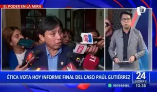 Ética votará informe final contra Paul Gutiérrez por presentar PL para quitarle la pensión a su hija