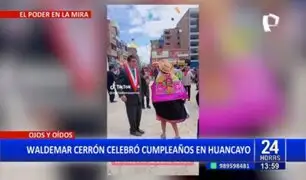 Junín: Waldemar Cerrón celebró su cumpleaños en Huancayo