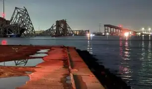 ¡Emergencia en Maryland! Buque se estrella y derriba puente de Baltimore: varios autos caen al río