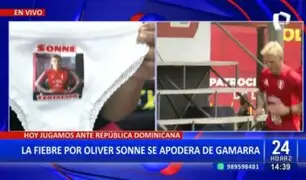 Fiebre por Oliver Sonne en Gamarra: Ofrecen polos y hasta ropa interior con la cara del jugador