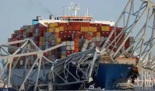 Estados Unidos: barco que chocó contra puente Baltimore llevaba elementos químicos, según investigaciones