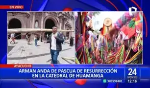 Ayacucho: arman anda de pascua de resurrección en catedral de Huamanga