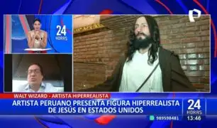 Artista peruano presenta figura hiperrealista de Jesús en Estados Unidos