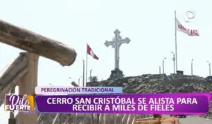 Cerro San Cristóbal se alista para recibir a miles de fieles por Viernes Santo