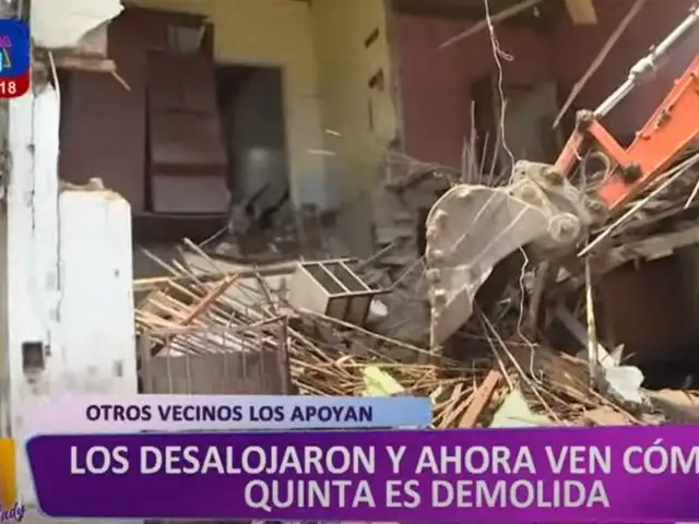 La Victoria: vecinos se oponen a demolición de quinta tras desalojo
