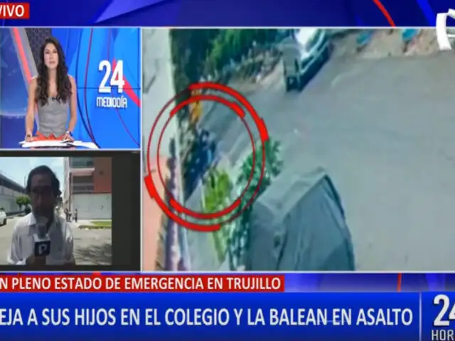 Trujillo: balean en la rodilla a madre tras dejar a su hijos en el colegio