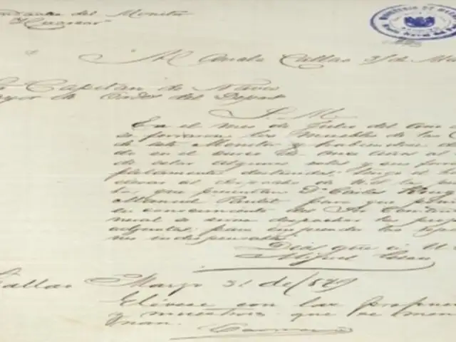 Mincul declara Patrimonio Cultural al expediente de la Marina relativo al monitor Huáscar (1878-1879)