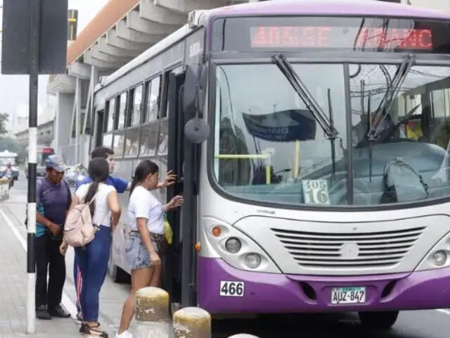 Buses de transporte convencional dejarán de operar en rutas del Corredor Morado tras reanudación del servicio