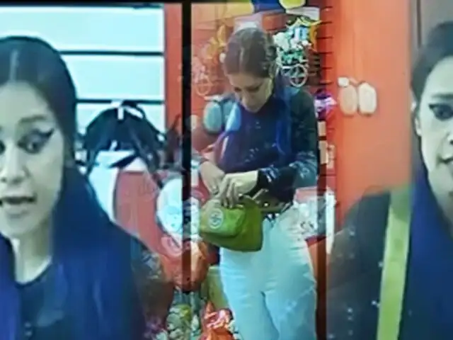 No le importó que era grabada: Ladrona encañona a vendedora y asalta tienda de regalos en SJL