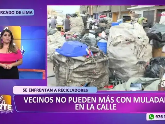 Cercado de Lima: Vecinos denuncian que recicladores se apoderan de pistas y veredas
