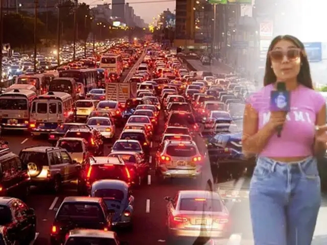 Claxon en exceso y mal humor en el tráfico de Lima