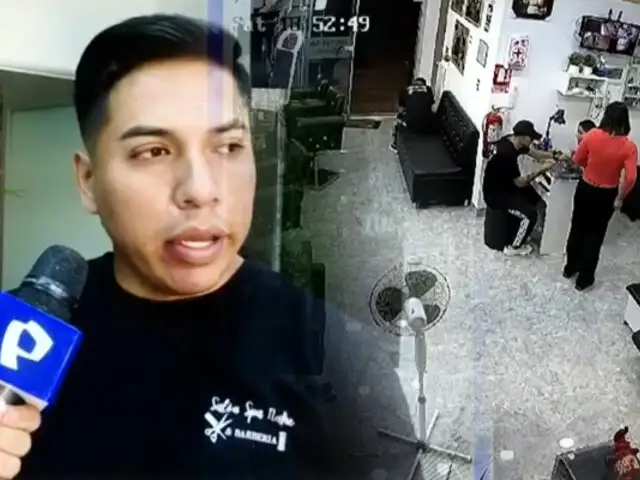 Delincuentes arrasan con todo en una barbería de Villa María del Triunfo