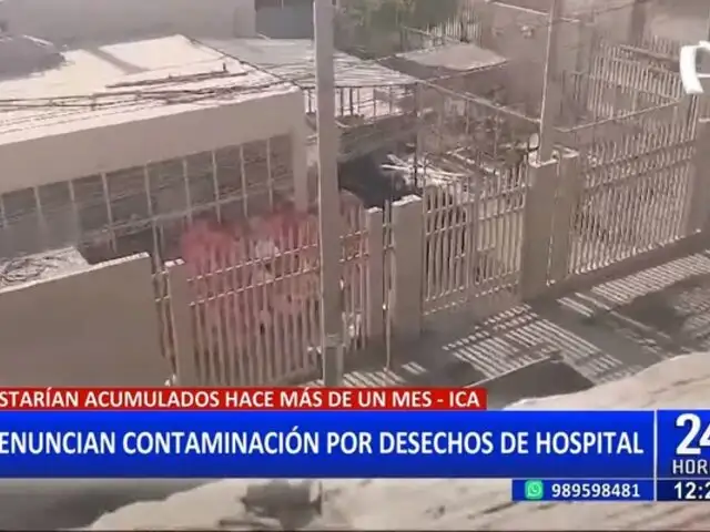 Ica: denuncian acumulación de residuos sólidos y biológicos en hospital